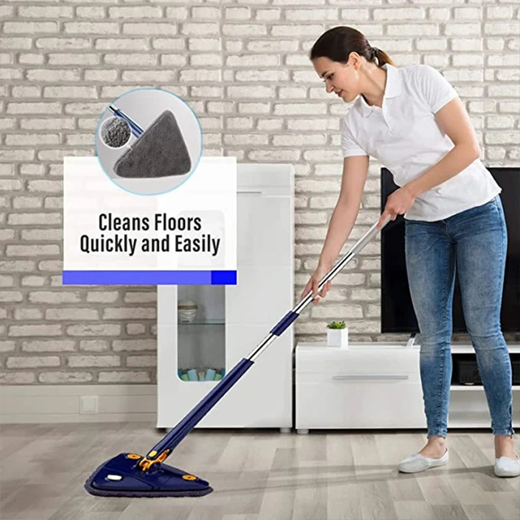 Cleaning with Triangle Mop Dubai